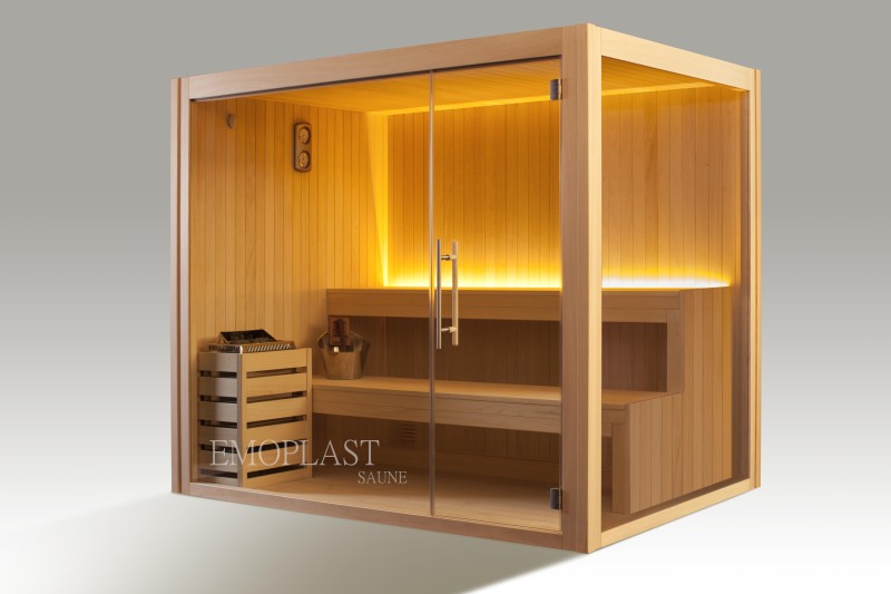 Sauna finlandese Mod.Siska in legno di Tiglio